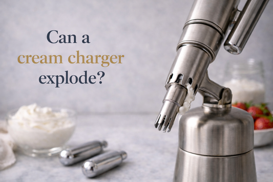 Can a cream charger explode?