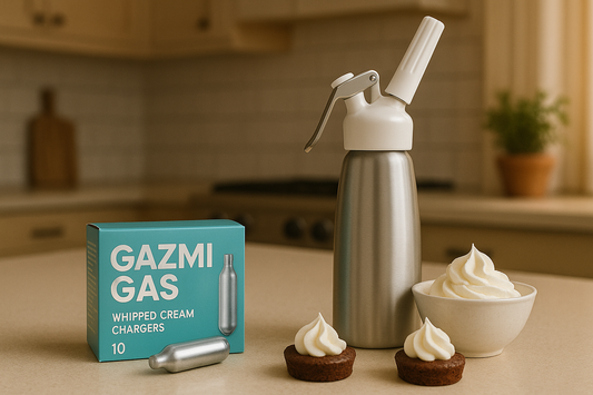 Your kitchen’s best companion — Gazmi Gas whipped cream chargers.