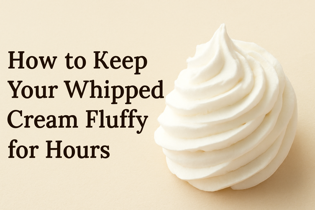Smooth, fluffy whipped cream on a soft beige background, perfect for dessert tutorials and gazmigas recipes.