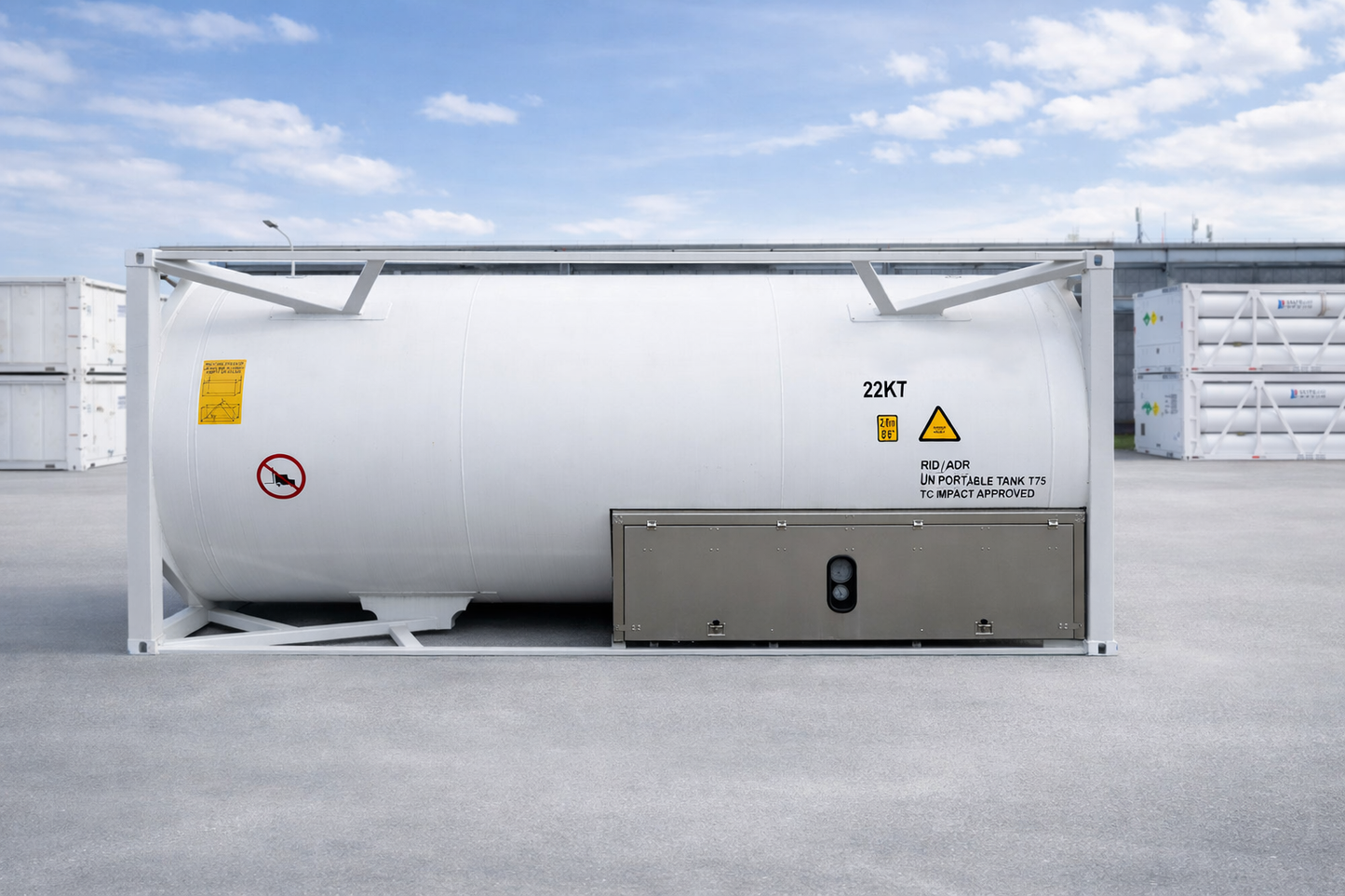 20ft ISO Tank Containers for Packaging Nitrous Oxide (N₂O) Gas